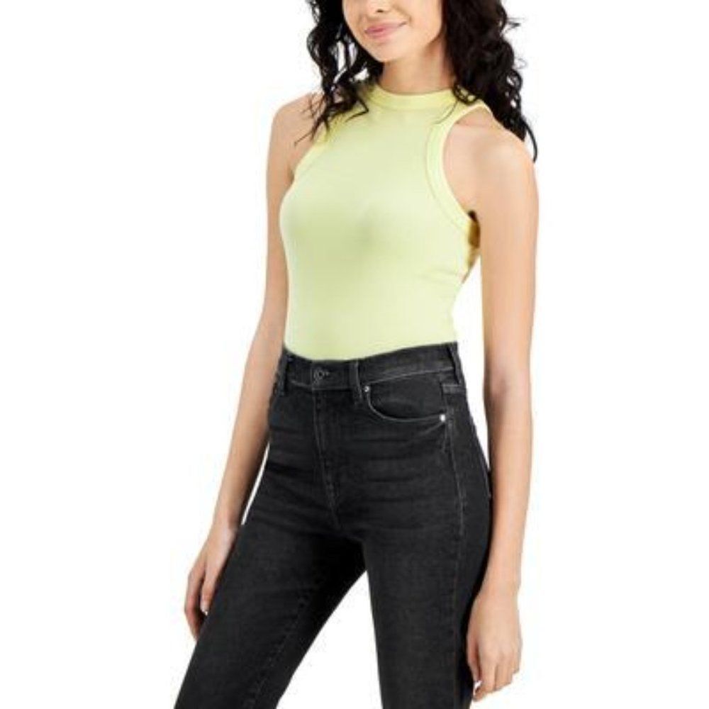 Crave Fame Juniors' Racerback  High Neck Tank Top